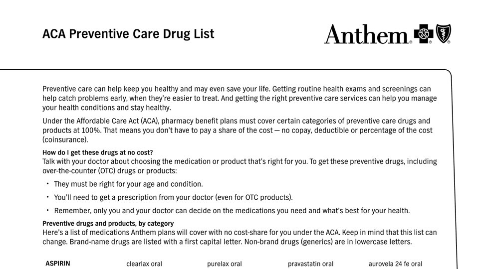 ACA-Preventive-Drug-List-Flyer
